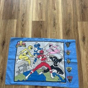 Vintage mighty morphin Power Rangers pillow case